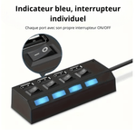 4 ports USB Hub - Vignette | High Tech France