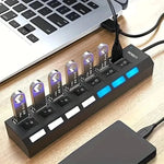 7 ports USB Hub - Vignette | High Tech France