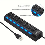 7 ports USB Hub - Vignette | High Tech France