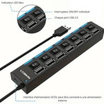 7 ports USB Hub - Vignette | High Tech France
