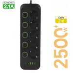 Bloc multiprise 5 prises avec interrupteur - Vignette | High Tech France