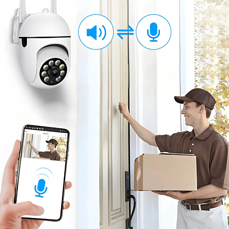 High Tech France™ Caméra de surveillance extérieure sans fil Wifi - 5G