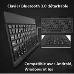 Clavier sans fil bluetooth avec housse - Vignette | High Tech France
