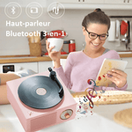 Enceinte bluetooth vintage tourne-disque - Vignette | High Tech France