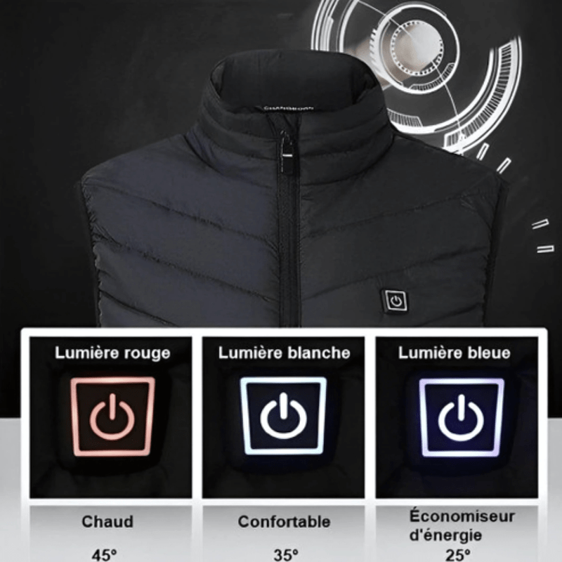 High Tech France Gilet chauffant homme et femme