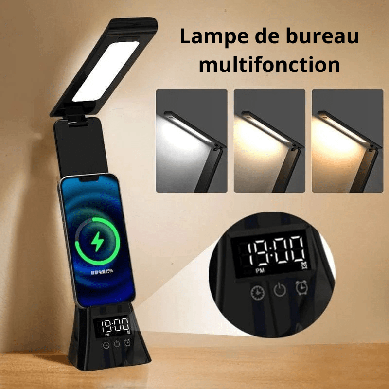 High Tech France Lampe de bureau avec chargeur téléphone