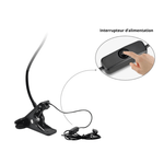 Lampe de bureau pince USB - Vignette | High Tech France