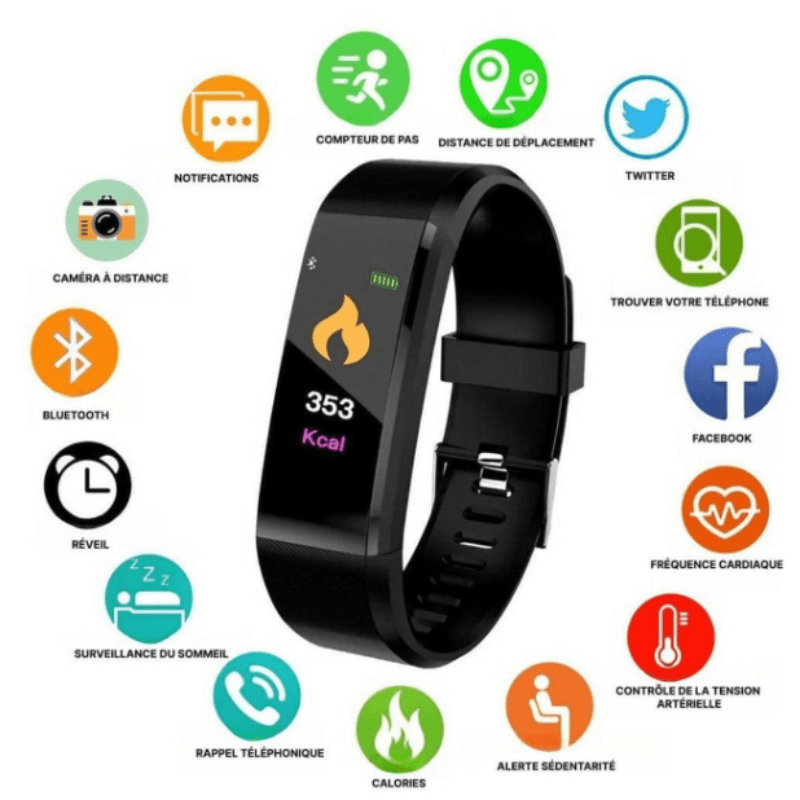 High Tech France™ Montre connectée homme et femme sport