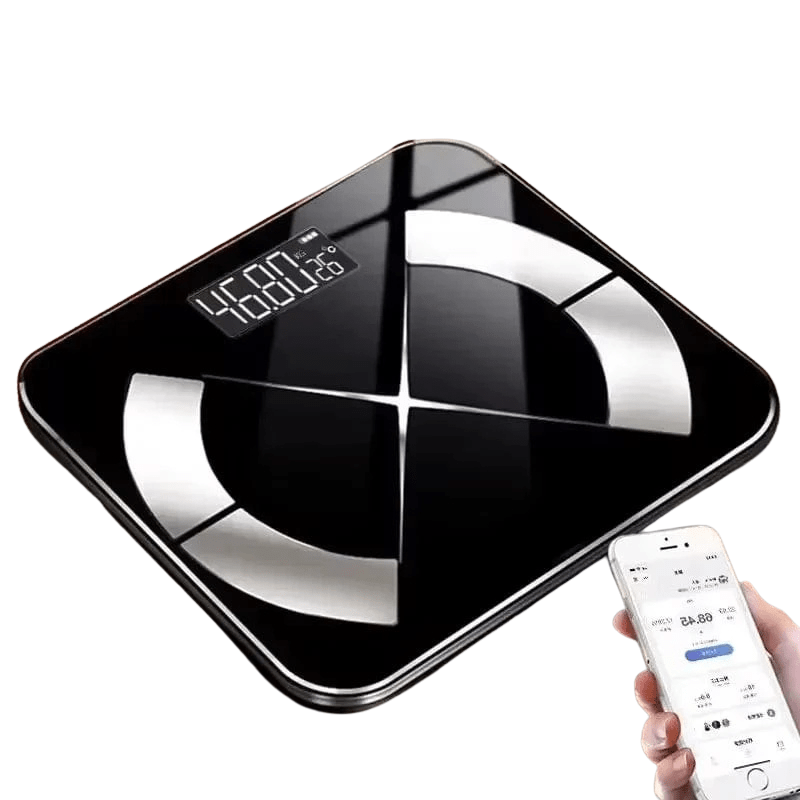 High Tech France Noir Pèse-personne connecté intelligent