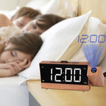 Radio réveil projecteur bois - Vignette | High Tech France