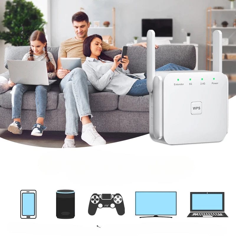 High Tech France™ Répéteur WiFi puissant - 2.4G/5G