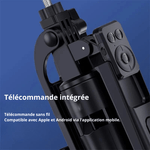 Trépied téléphone avec lumière - Vignette | High Tech France