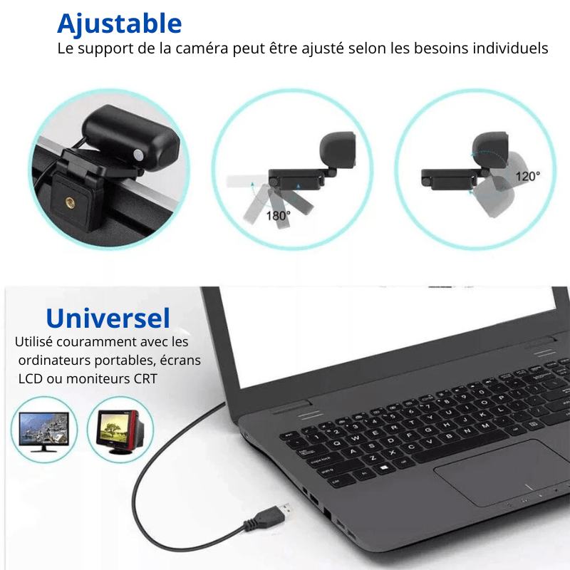 High Tech France Webcam PC portable HD