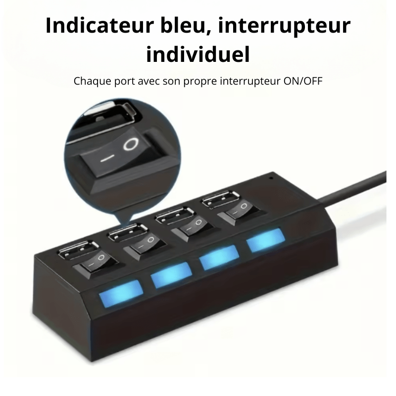 High Tech France 4 ports USB Hub