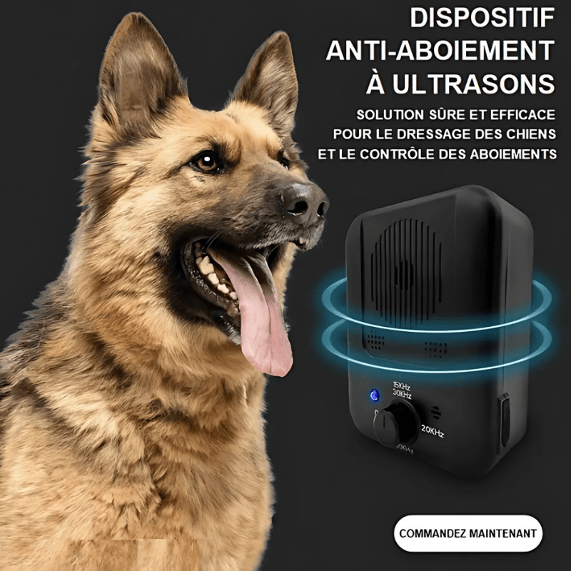 High Tech France™ Anti-aboiement à ultrasons pour chien