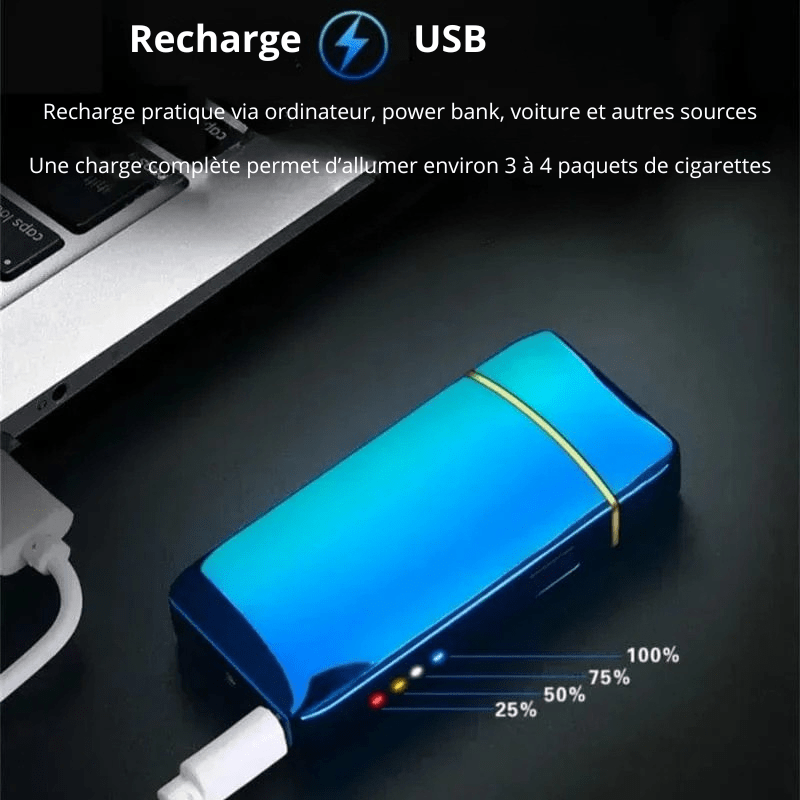 High Tech France Briquet électrique rechargeable