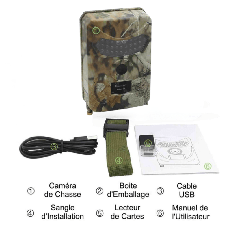 High Tech France Caméra de chasse vision nocturne