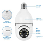 Caméra de surveillance intérieur ampoule - Vignette | High Tech France™