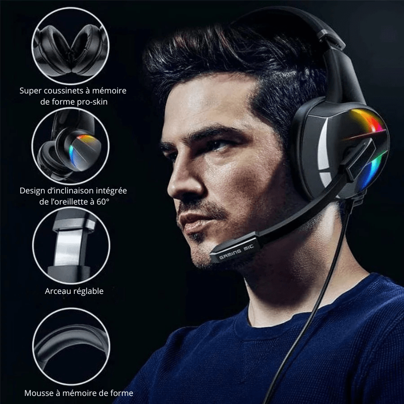 High Tech France Casque gaming antibruit