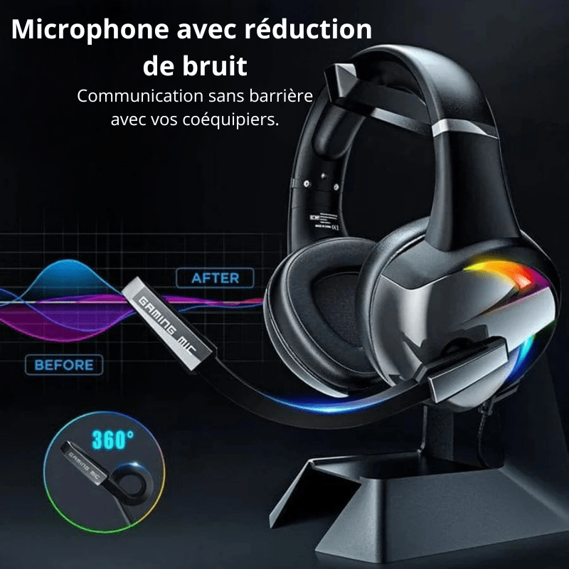 High Tech France Casque gaming antibruit