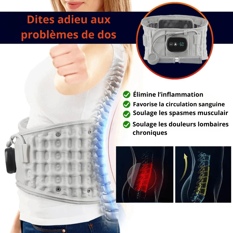 High Tech France Ceinture chauffante dos électrique