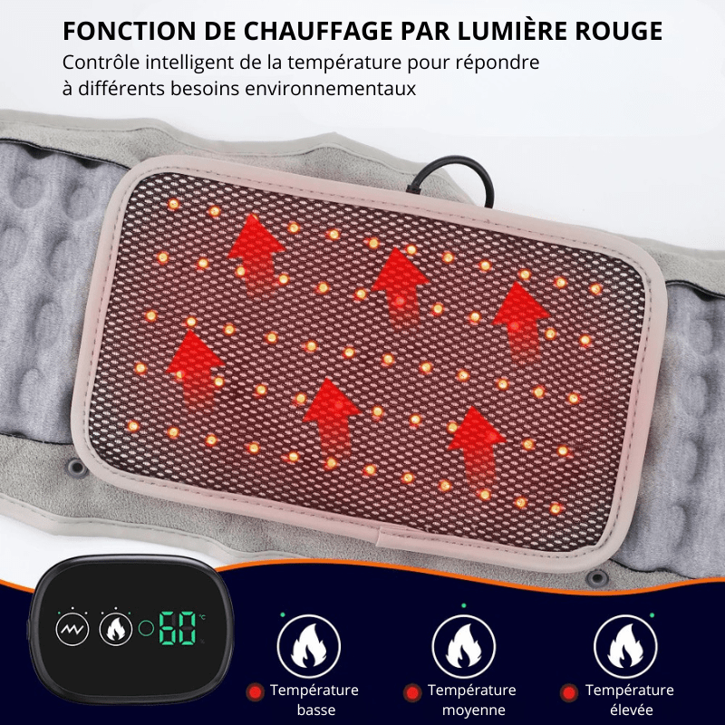 High Tech France Ceinture chauffante dos électrique