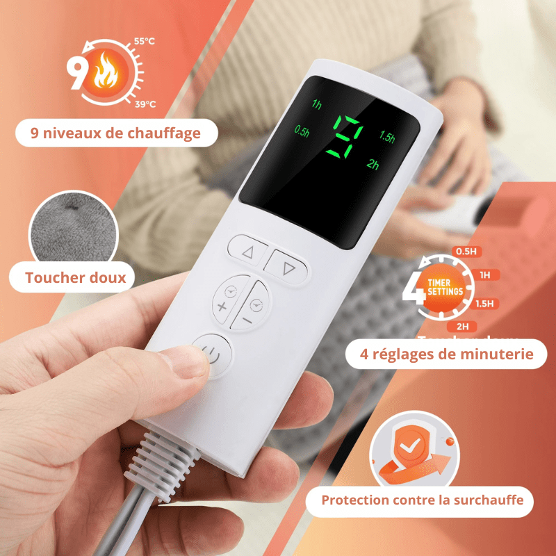 High Tech France Ceinture chauffante dos lombaire