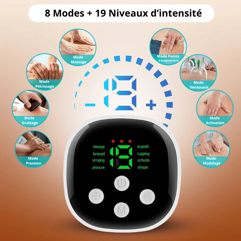 High Tech France Ceinture chauffante dos sans fil