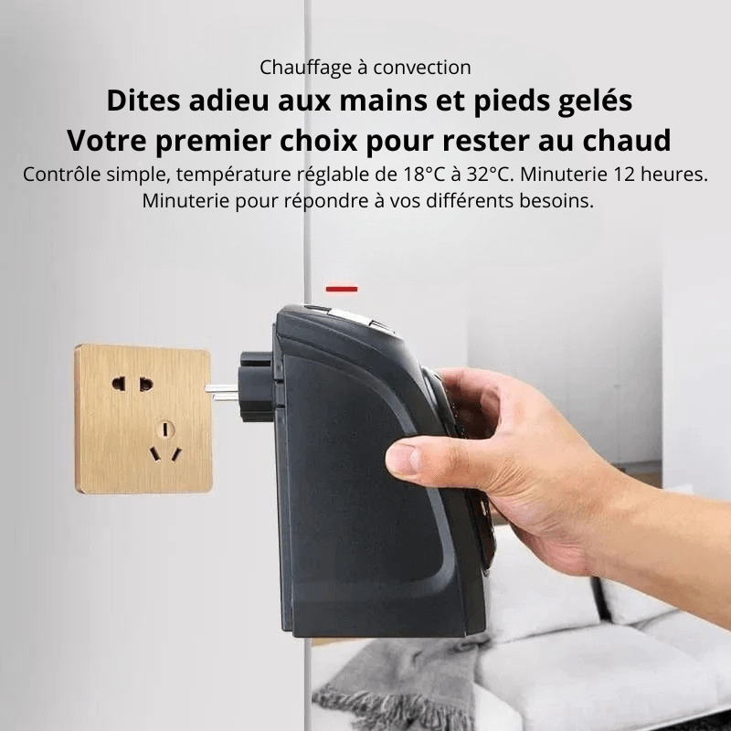 High Tech France Chauffage soufflant électrique murale silencieux