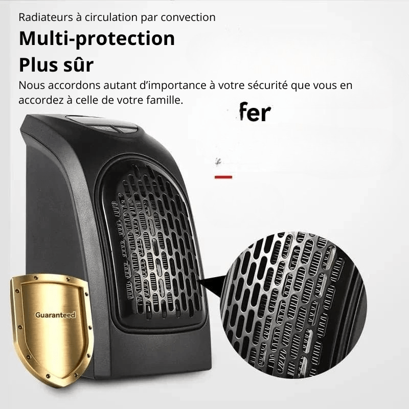 High Tech France Chauffage soufflant électrique murale silencieux