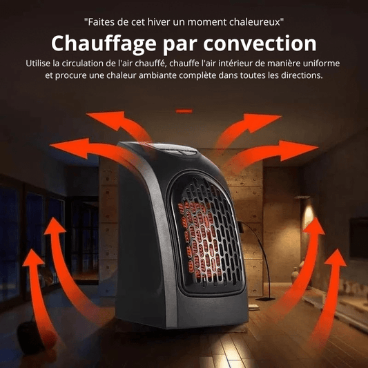 High Tech France Chauffage soufflant électrique murale silencieux