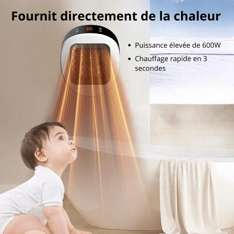 High Tech France Chauffage soufflant électrique silencieux