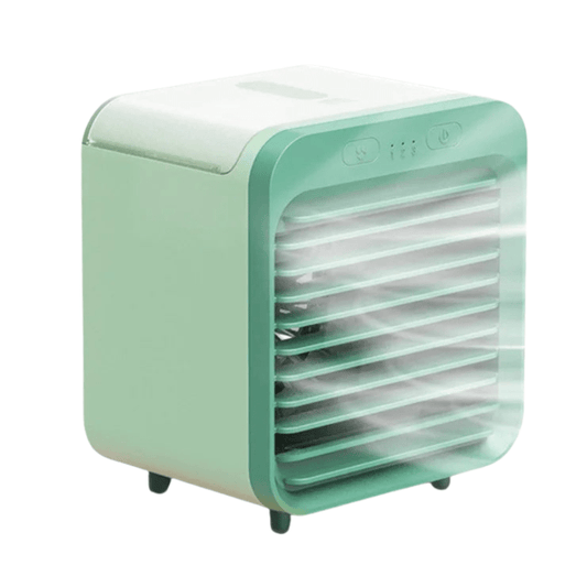 High Tech France™ Vert Climatiseur portable rechargeable