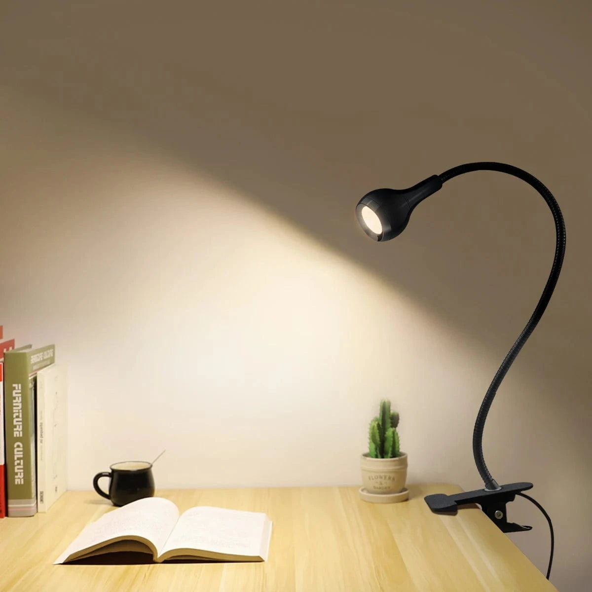 High Tech France Clip on Flexible LED Table Lamp USB Light Home Bedroom Bedside Night Light With Push Button Switch Dormitory Study Desk Lamp
