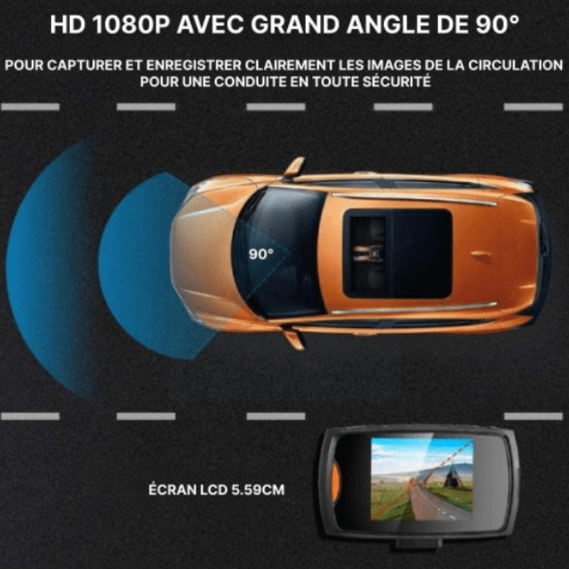 High Tech France™ Dashcam - Caméra de surveillance voiture