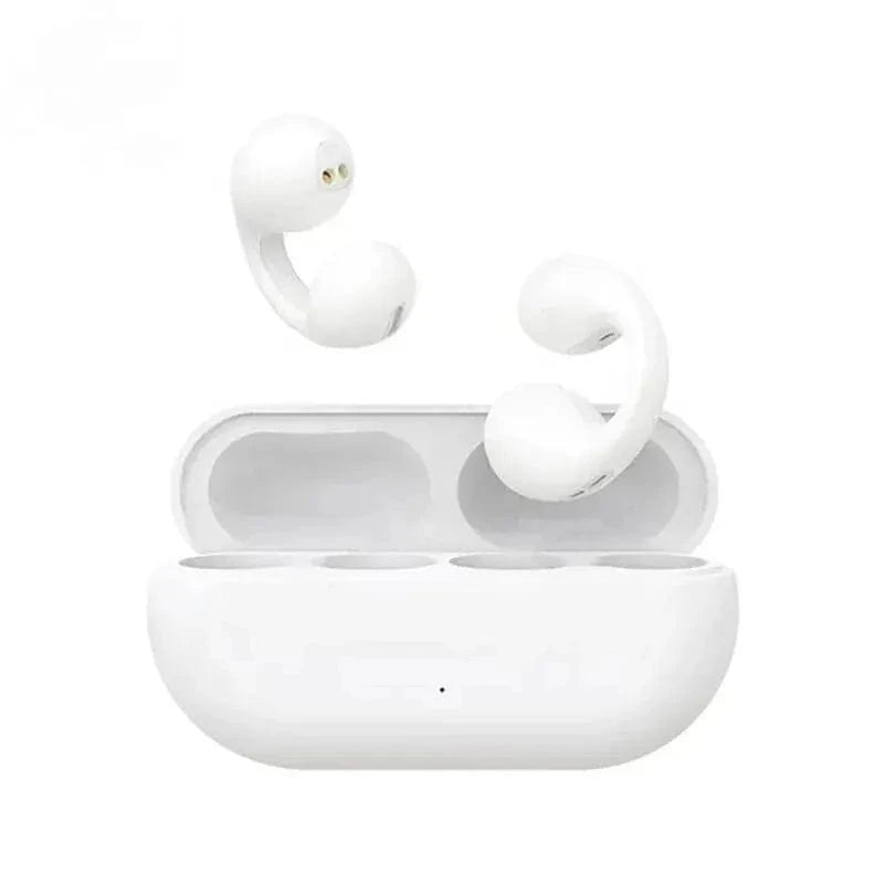 High Tech France™ Blanc Écouteur à conduction osseuse sans fil