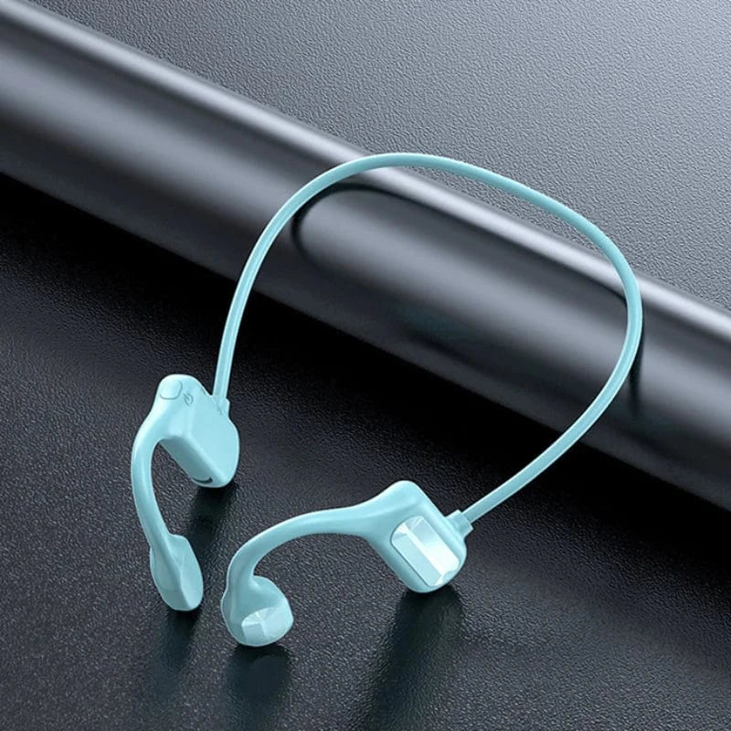 High Tech France™ Bleu Écouteur bluetooth conduction osseuse