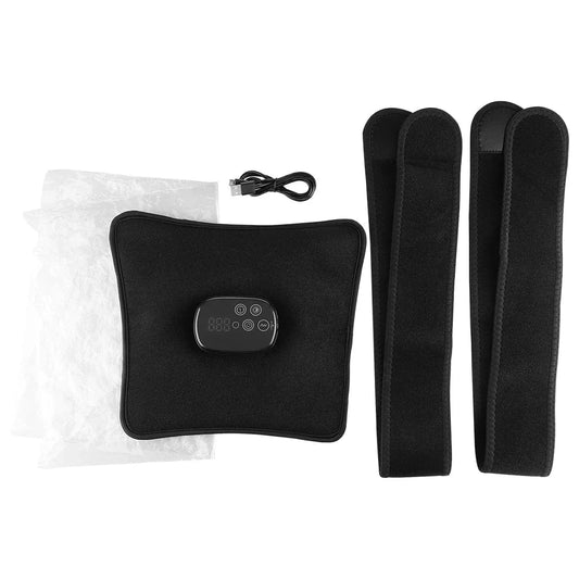 High Tech France black Electric Infrared Knee Pad Re Light Heating Vibration Massager for Back and Waist Thermal Leg Knee Joint Support Brace Wireless