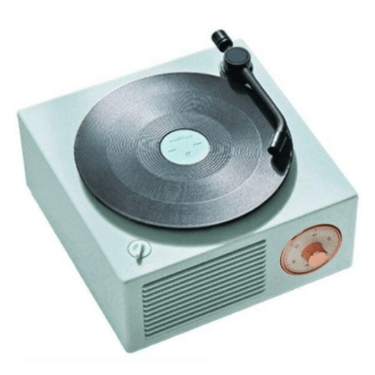 High Tech France™ Vert Enceinte bluetooth vintage tourne-disque