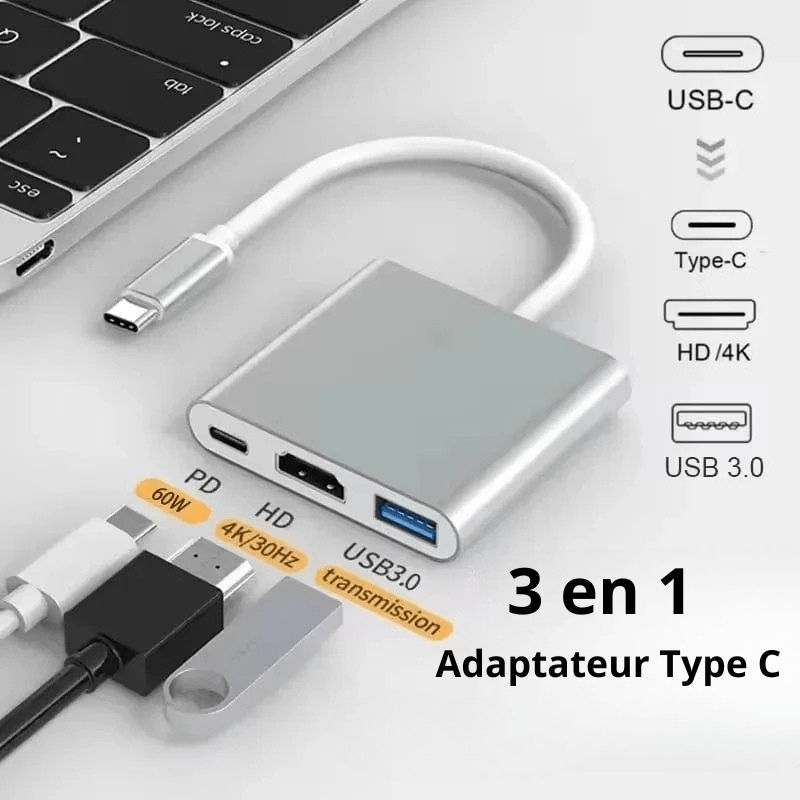 High Tech France Hub USB-C HDMI