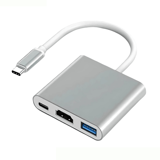High Tech France Blanc Hub USB-C HDMI