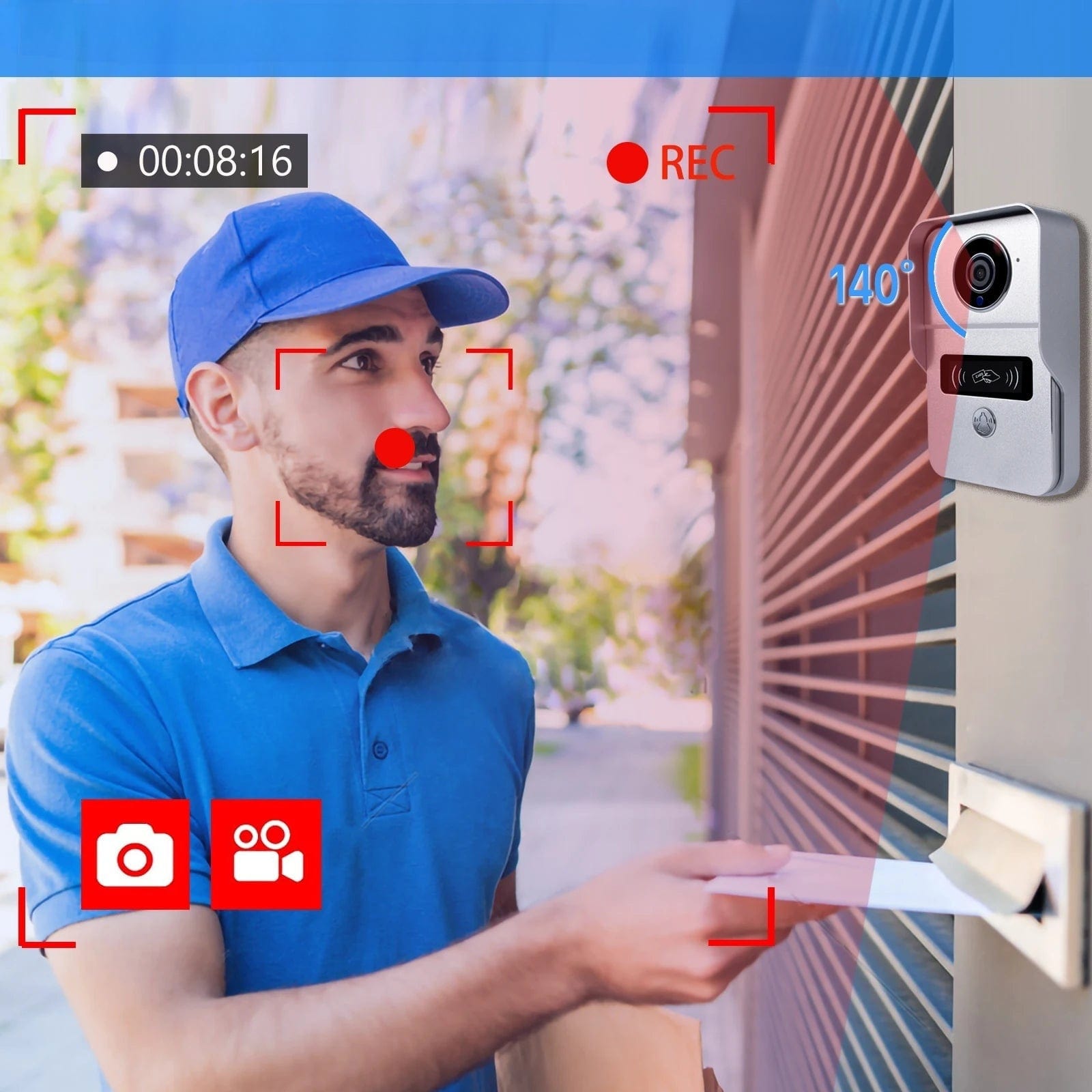 High Tech France™ Interphone filaire vidéo