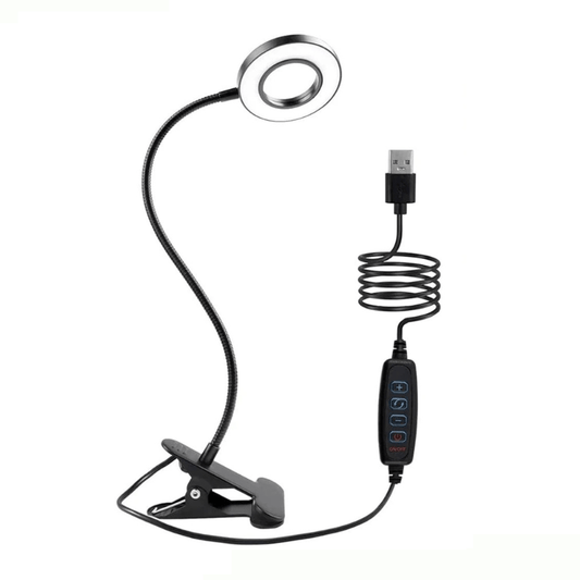 High Tech France Noir Lampe de bureau à pince