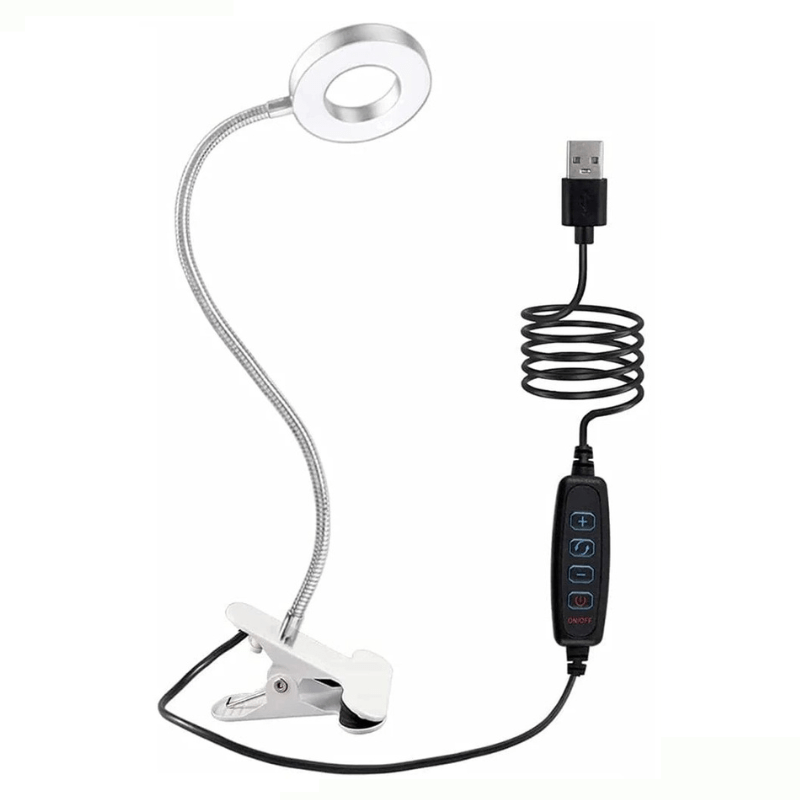 High Tech France Argent Lampe de bureau à pince