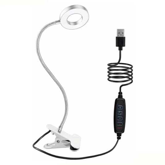 High Tech France Argent Lampe de bureau à pince