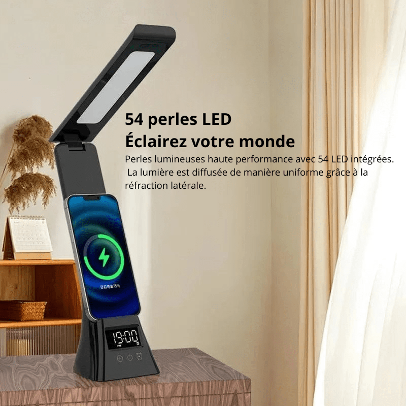High Tech France Lampe de bureau avec chargeur téléphone