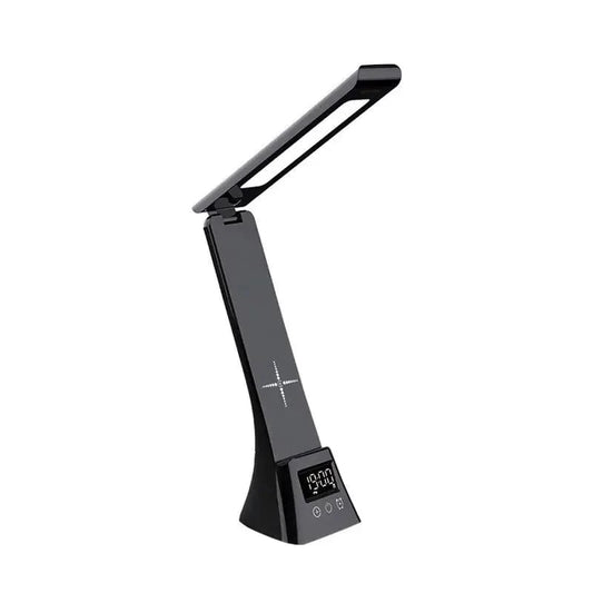 High Tech France Noir Lampe de bureau avec chargeur téléphone