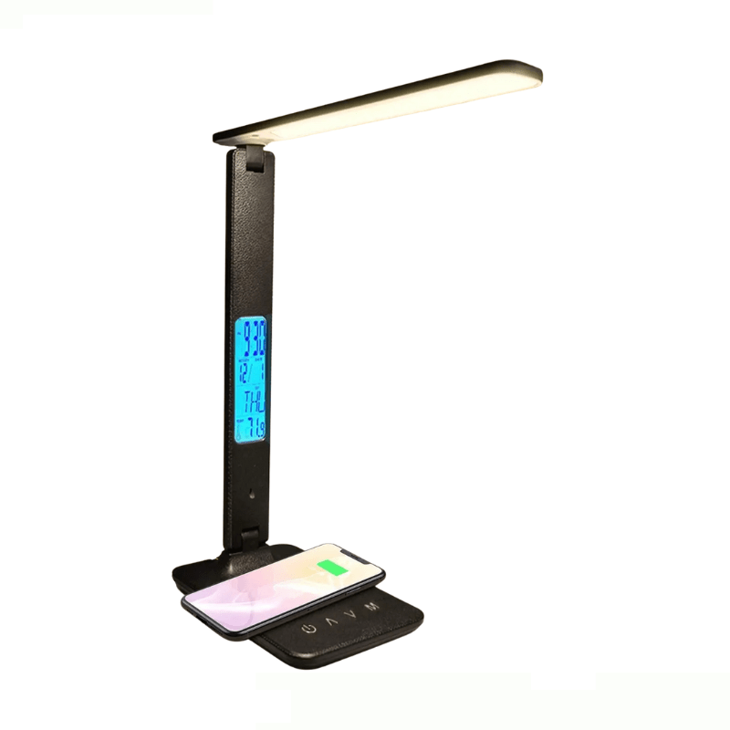 High Tech France Noir Lampe de bureau chargeur induction