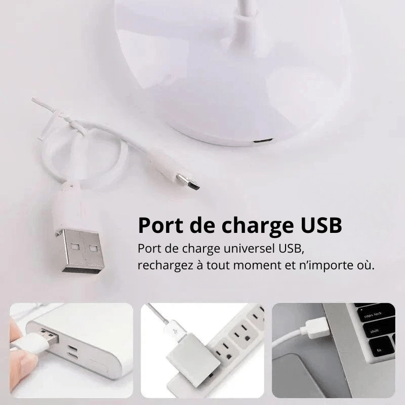 High Tech France Lampe de bureau sans fil rechargeable