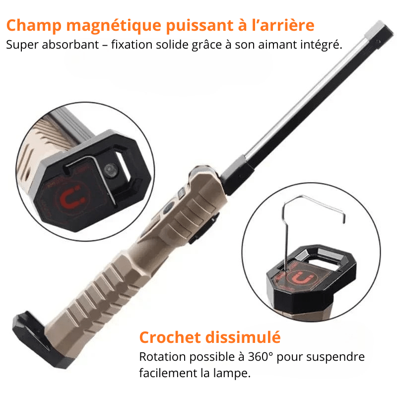 High Tech France Lampe de travail LED rechargeable